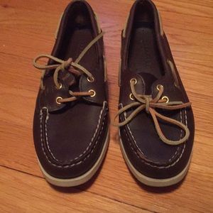 Brown Sperry Topsiders | Women Authentic Boat Shoe